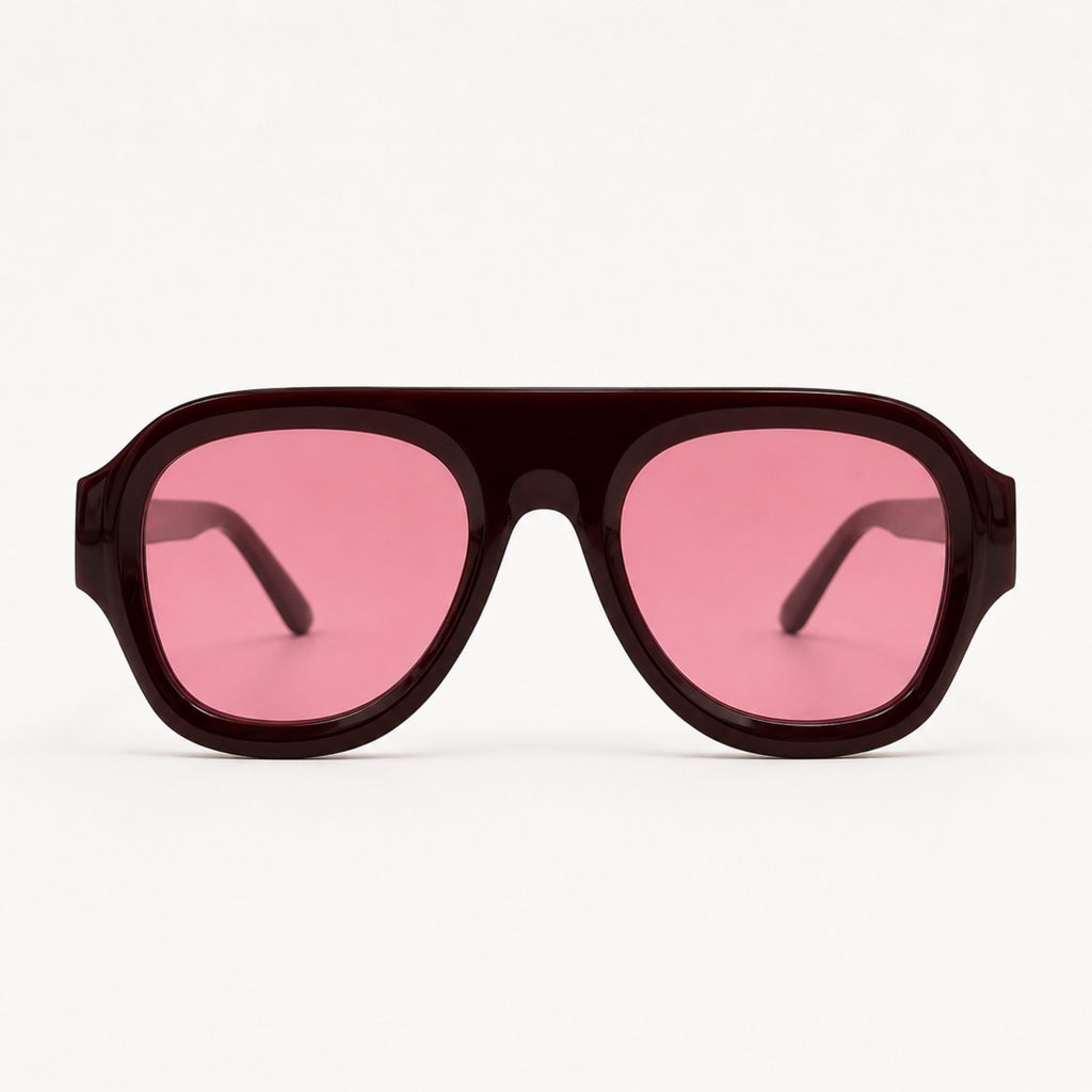 lunettes de soleil bordeaux face Osour La Ruby