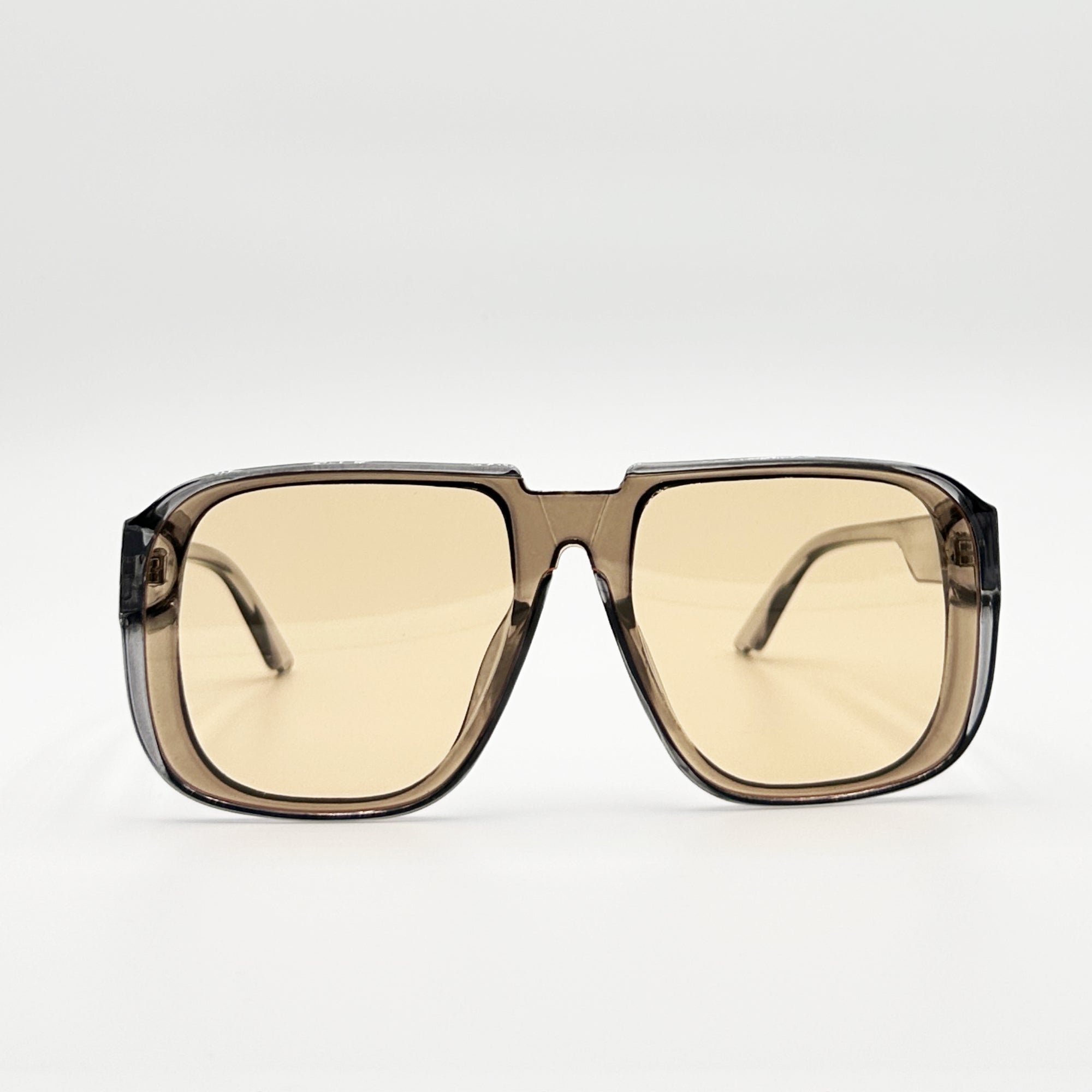 lunettes de soleil grises face verres jaunes Osour La Velar