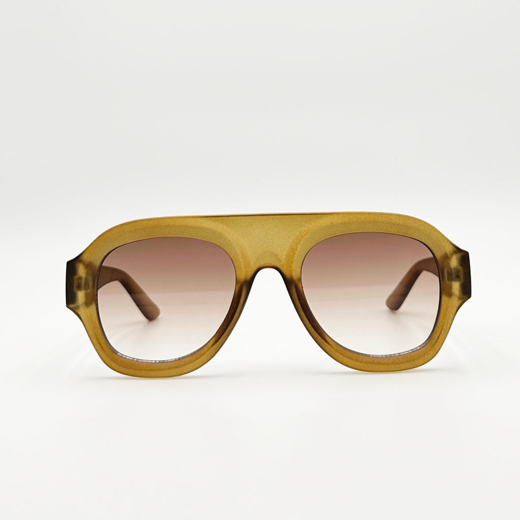 lunettes de soleil marron face Osour La Dune