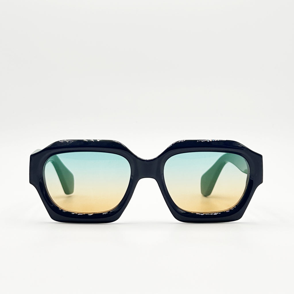 lunettes de soleil noires face Osour Aura