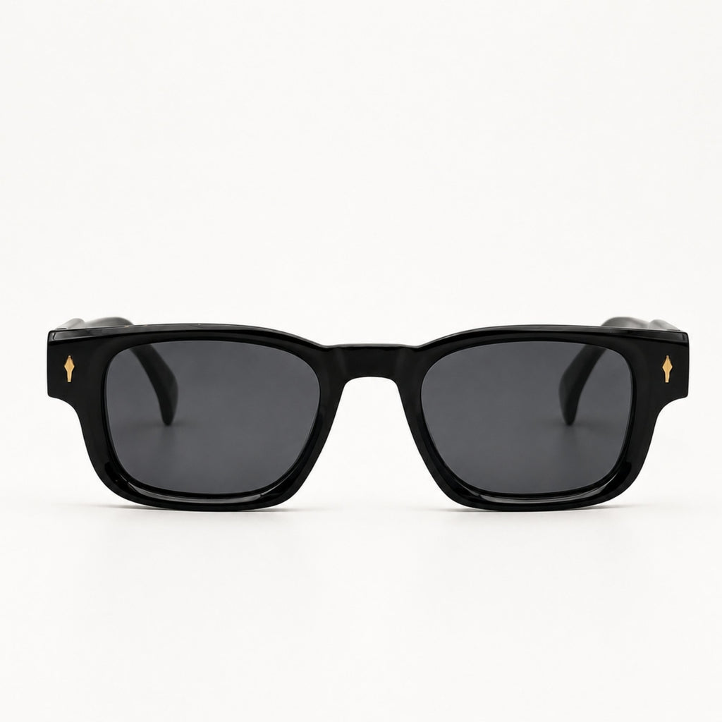 lunettes de soleil noires face Osour La Soleo