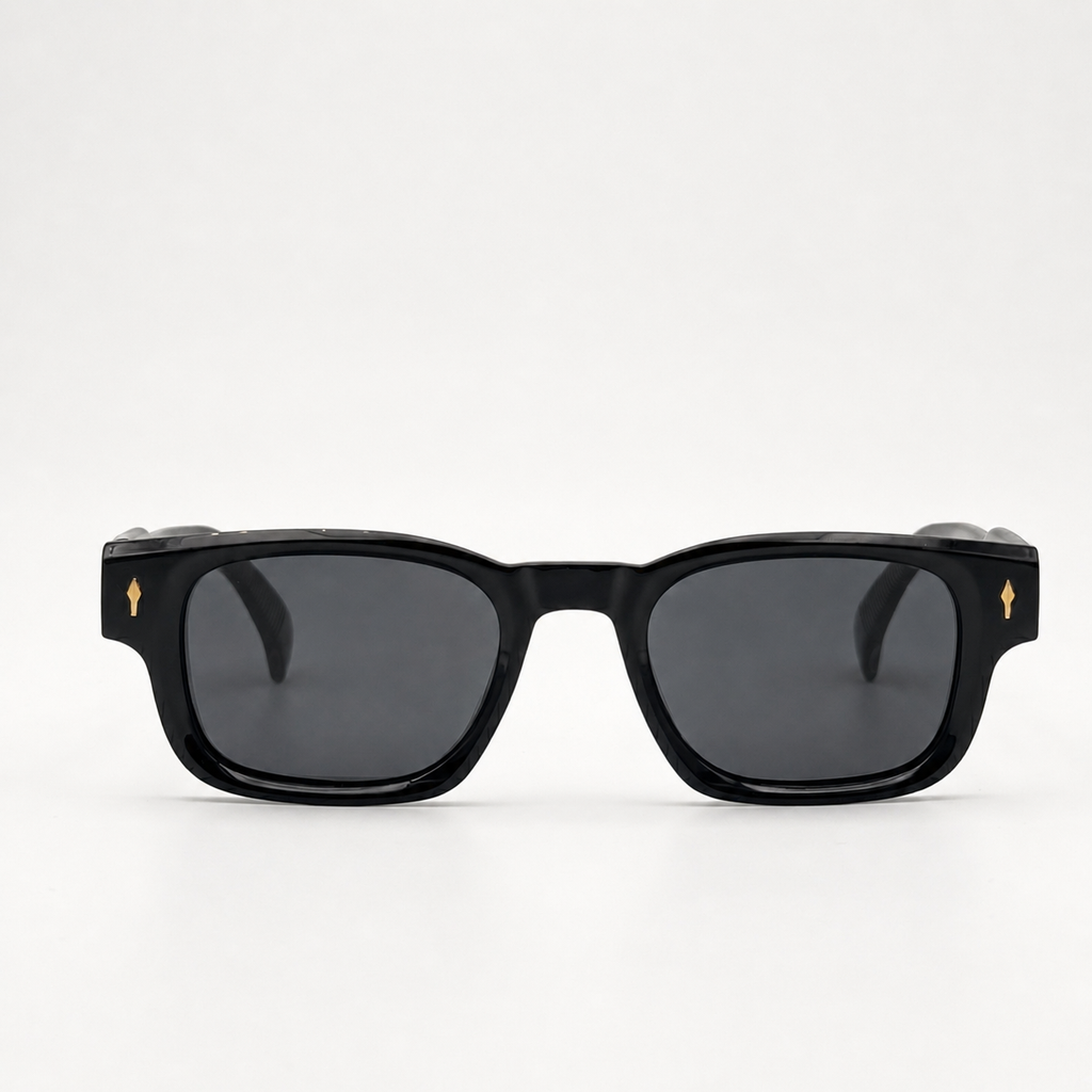 lunettes de soleil noires face Osour La Soleo