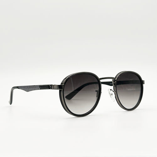 lunettes de soleil rondes grises Osour Azura Grey profil