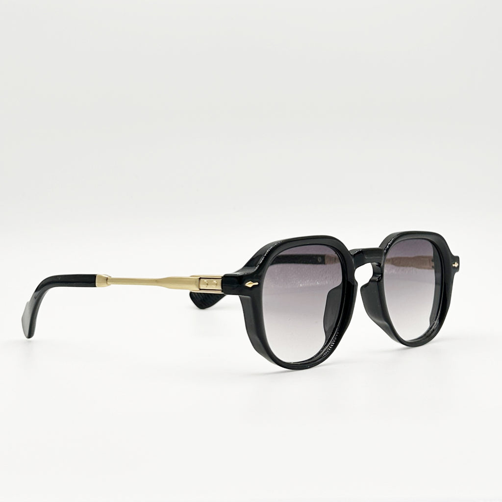 lunettes de soleil rondes grises profil Osour Lior Grey