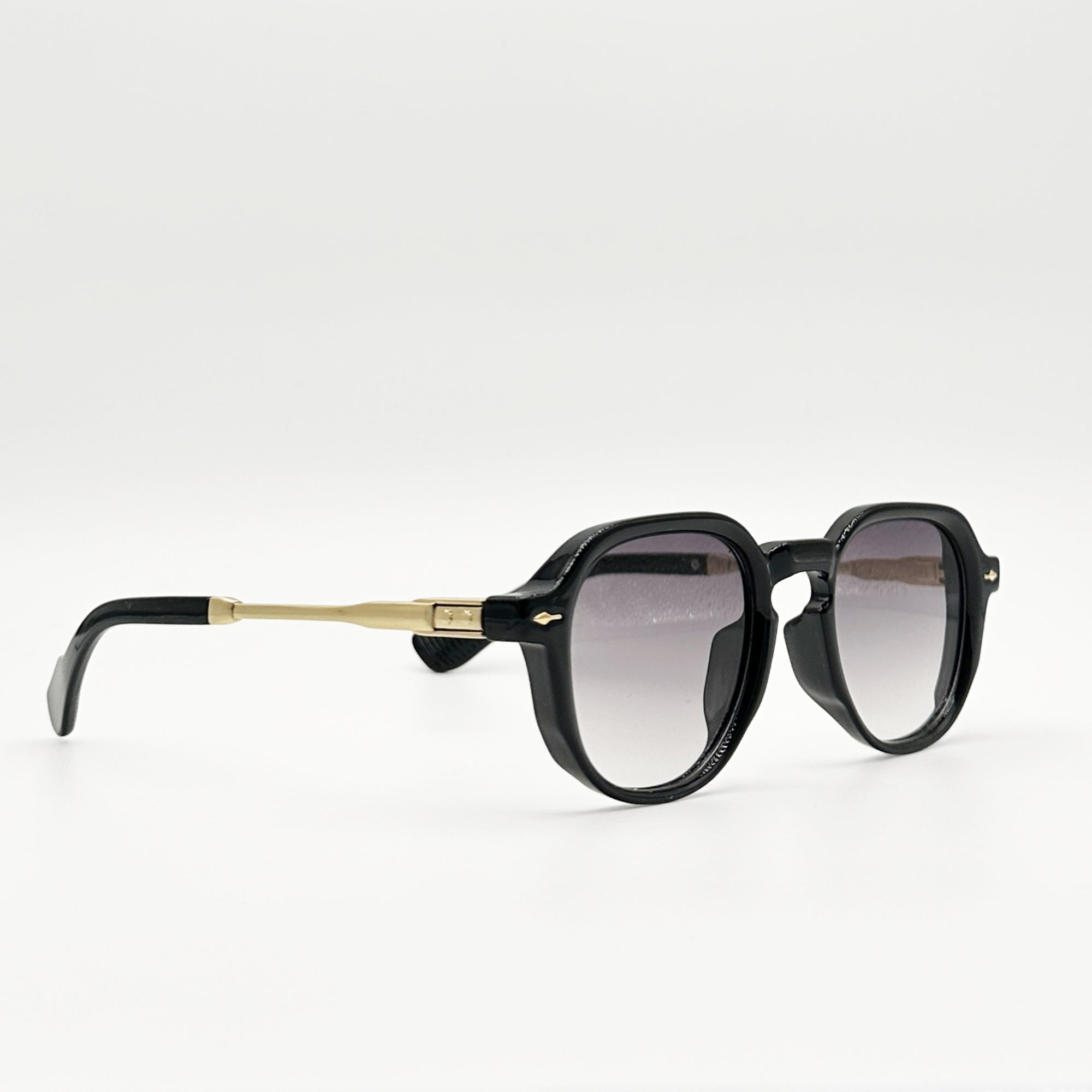 lunettes de soleil rondes grises profil Osour Lior Grey