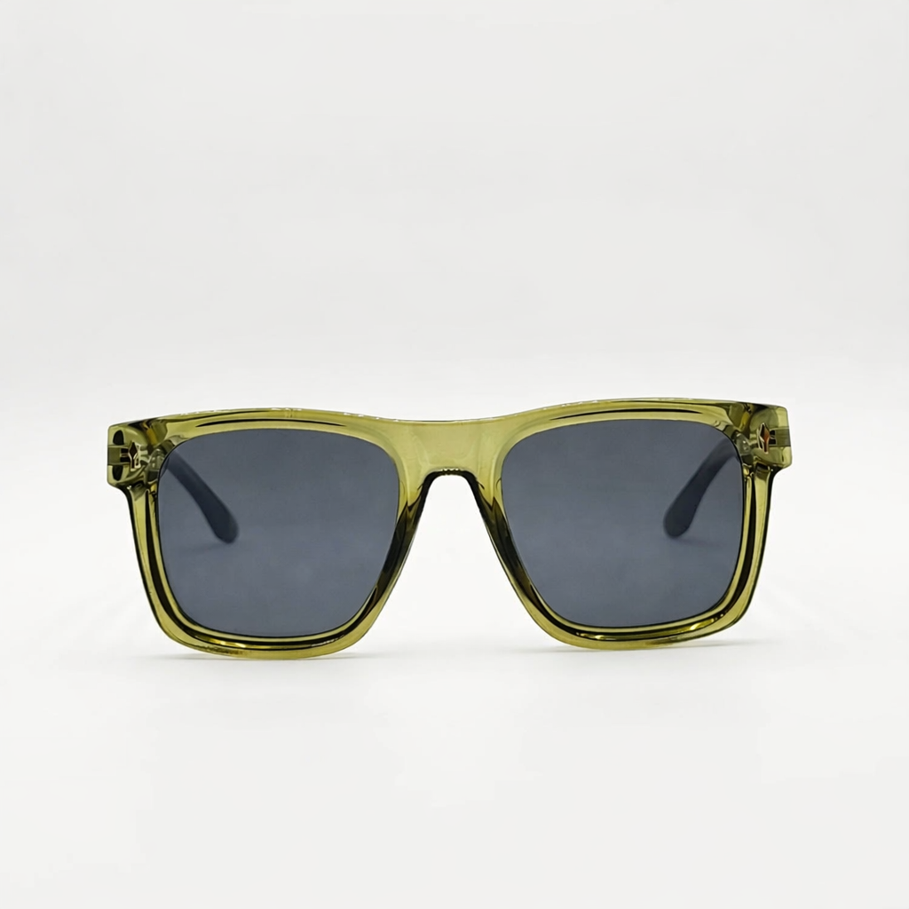lunettes de soleil vert olive face Osour La Olive