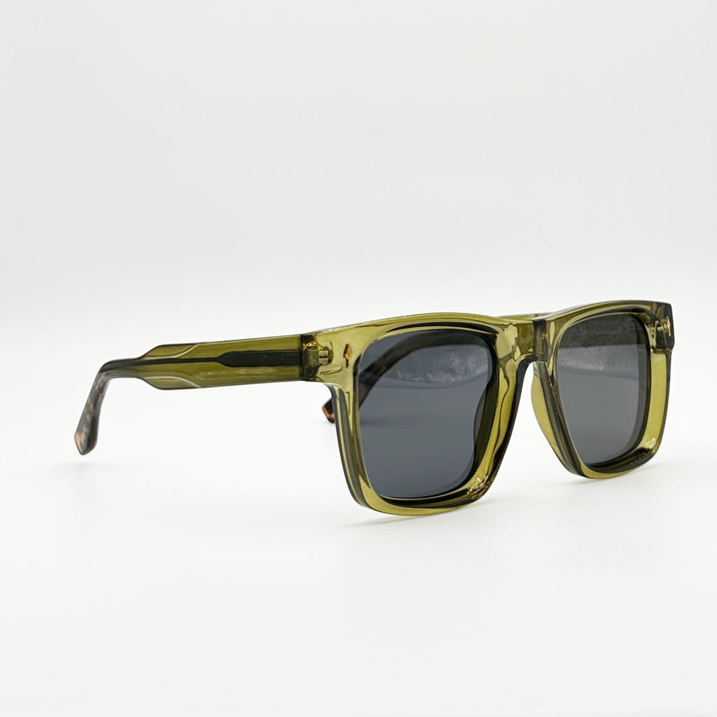 lunettes de soleil vert olive profil Osour La Olive