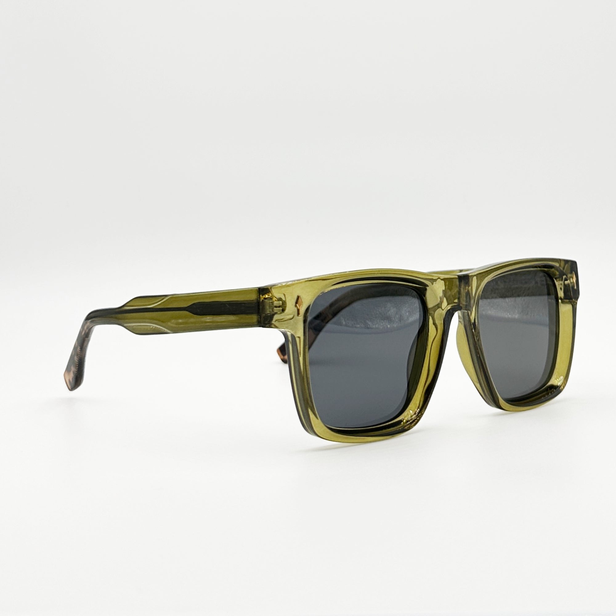 lunettes de soleil vert olive profil Osour La Olive