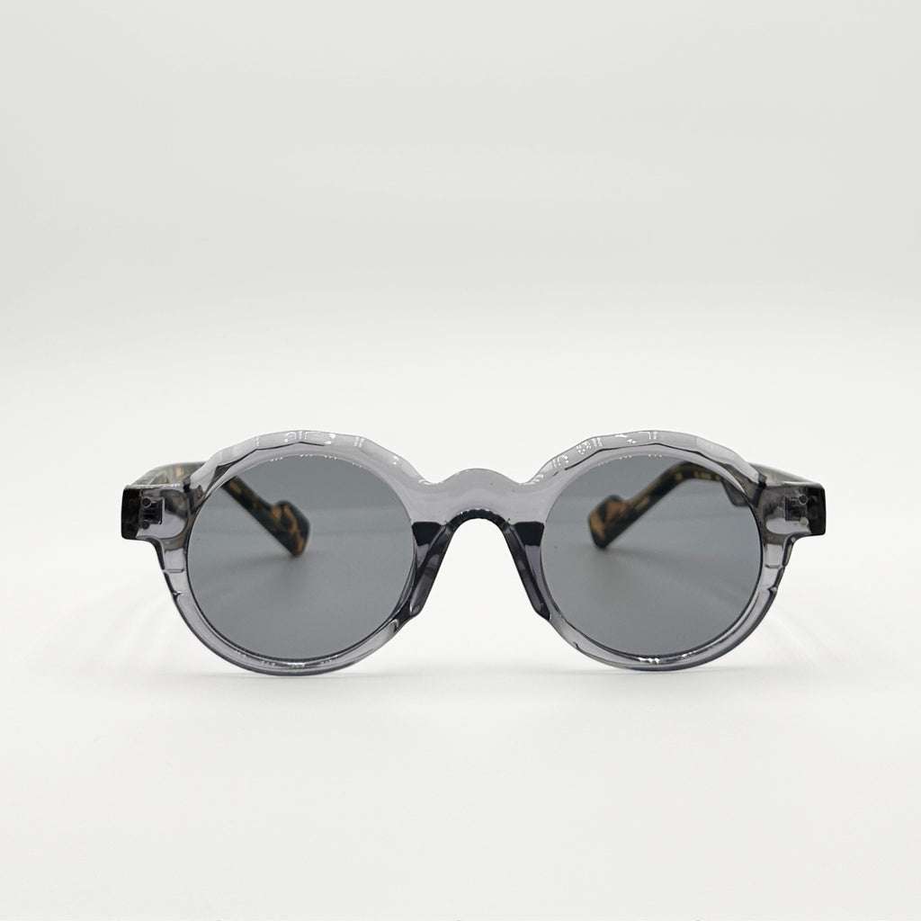 Lunettes de soleil noires La Ezra vue de face