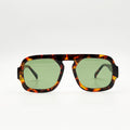 Lunettes de soleil aviateur écaille La Gabriel vue de face