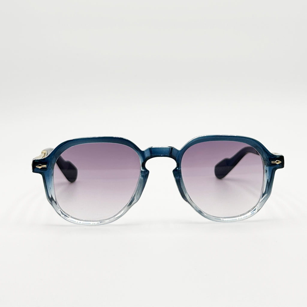 Lunettes de soleil bleu dégradé La Lior vue de face