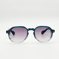 Lunettes de soleil bleu dégradé La Lior vue de face