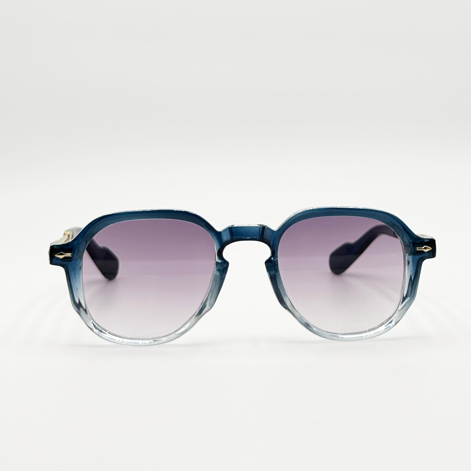 Lunettes de soleil bleu dégradé La Lior vue de face