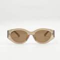 Lunettes de soleil beige La Livia vue de face