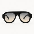 Lunettes de soleil aviateur noires La Montevia vue de face