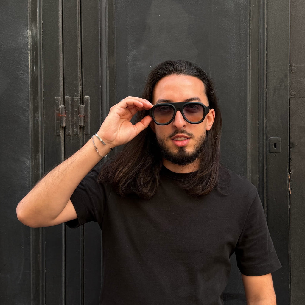Lunettes de soleil aviateur la Scalla portées