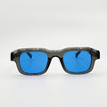 Lunettes de soleil rectangulaires grises La Soren vue de face